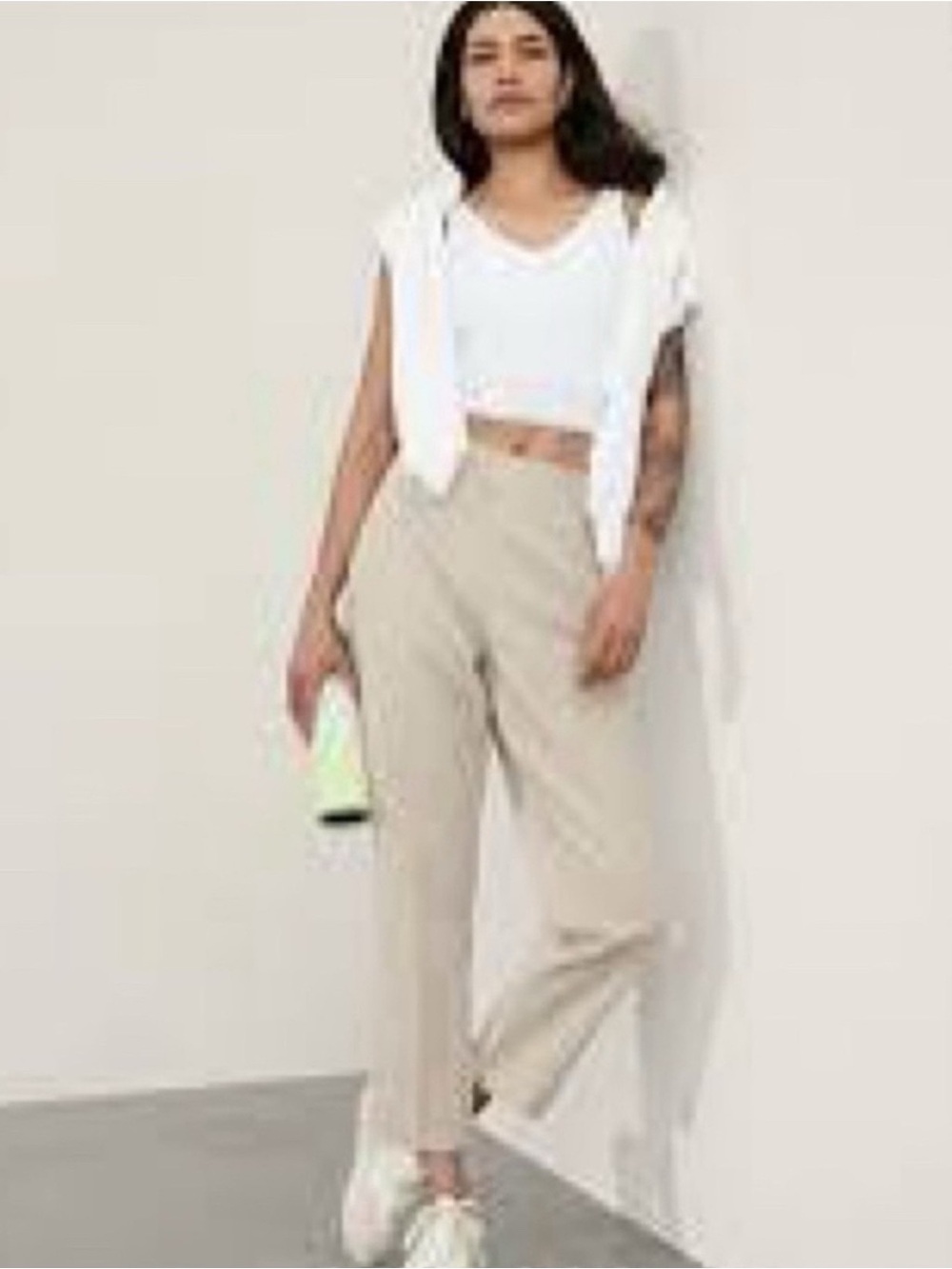 Athleta Endless Pants 4 Abalone Grey athletic casual tan cream women’s work wear